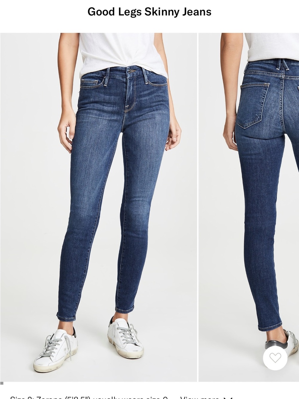 Good American Good Legs Dark Blue Good Legs Skinny Jeans